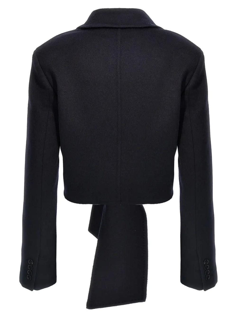 Max Mara Blue Wool Full-length Jacket