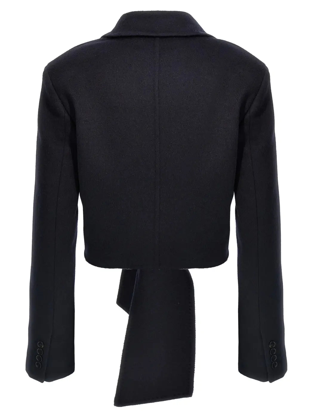 Max Mara Blue Wool Full-length Jacket