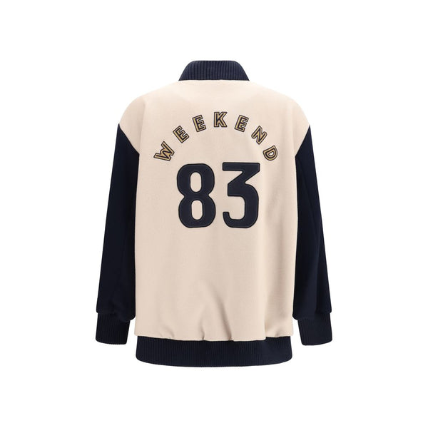 Max Mara Bomber Jackets - Blue Wool Oves Aries