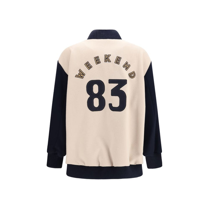 Max Mara Bomber Jackets - Blue Wool Oves Aries