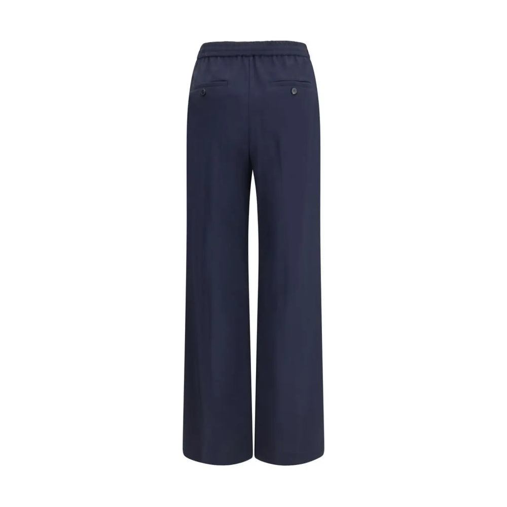Max Mara Blue Wool Oves Aries Casual Pants