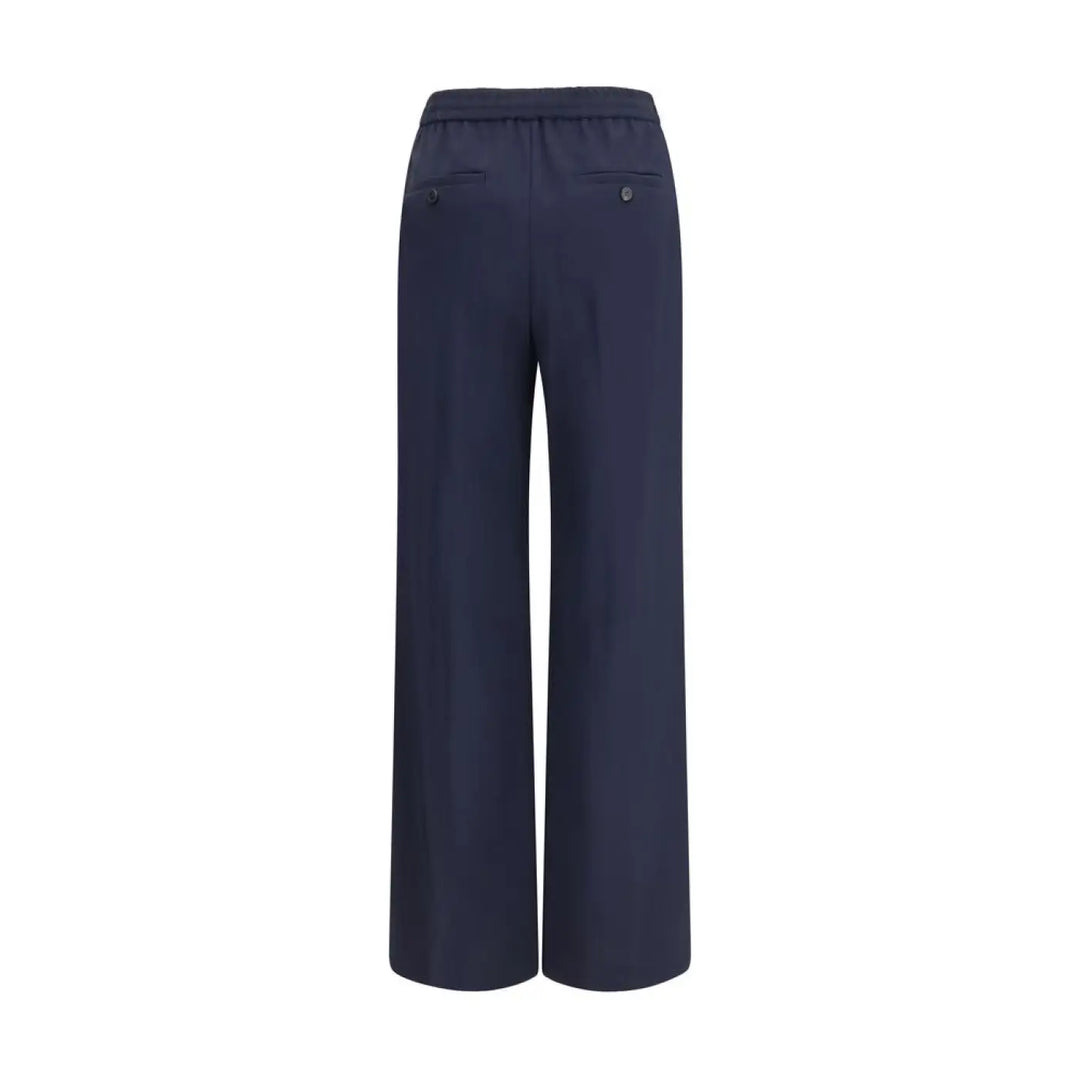 Max Mara Blue Wool Oves Aries Casual Pants