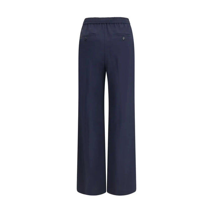 Max Mara Blue Wool Oves Aries Casual Pants