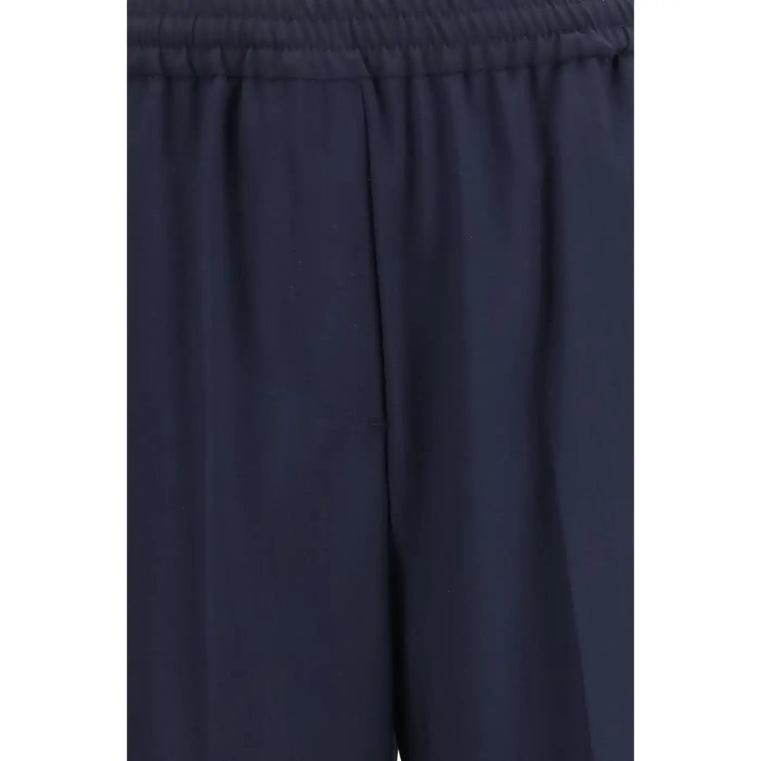 Max Mara Blue Wool Oves Aries Casual Pants
