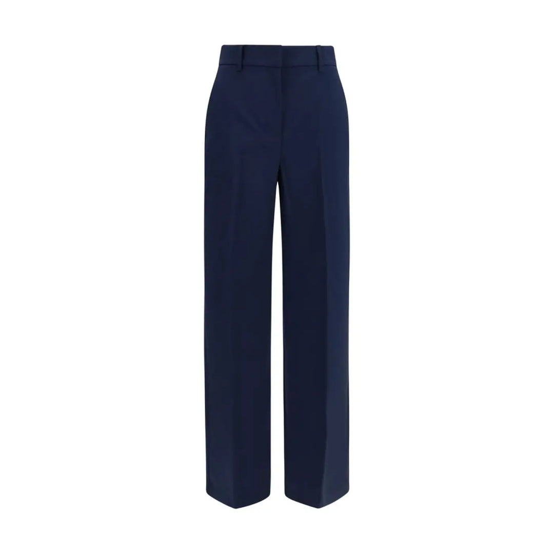 Max Mara Blue Wool Oves Aries Casual Pants