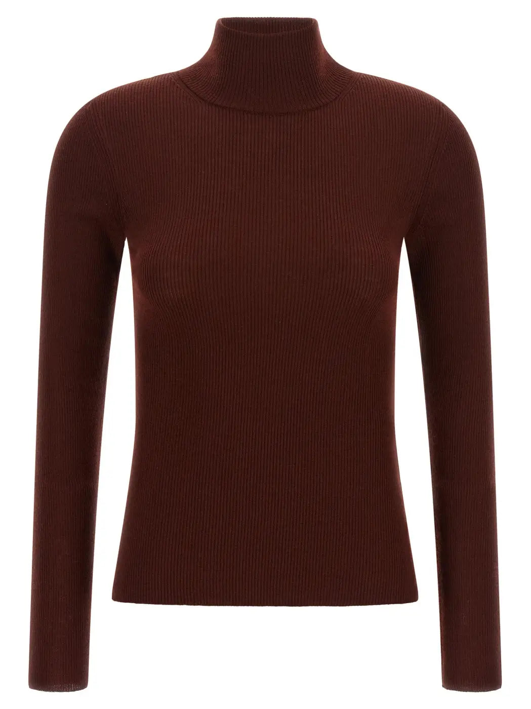 Max Mara Bordeaux Virgin Wool Cardigan