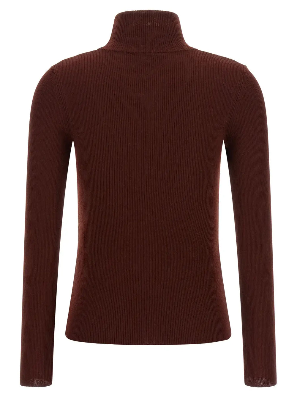 Max Mara Bordeaux Virgin Wool Cardigan