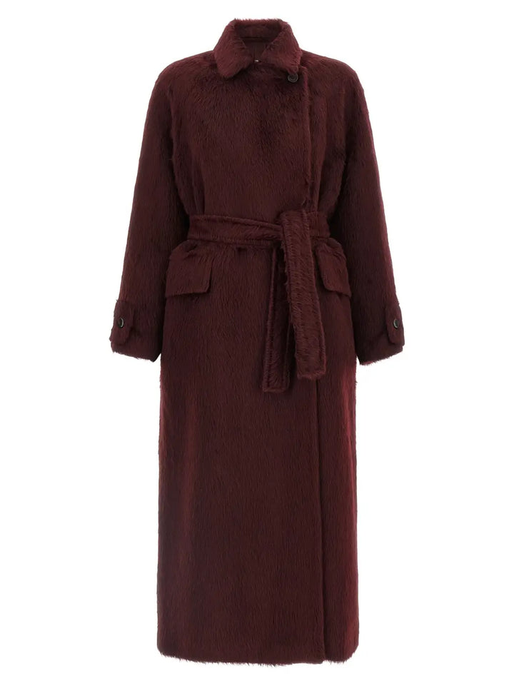 Max Mara Bordeaux Wool Coat