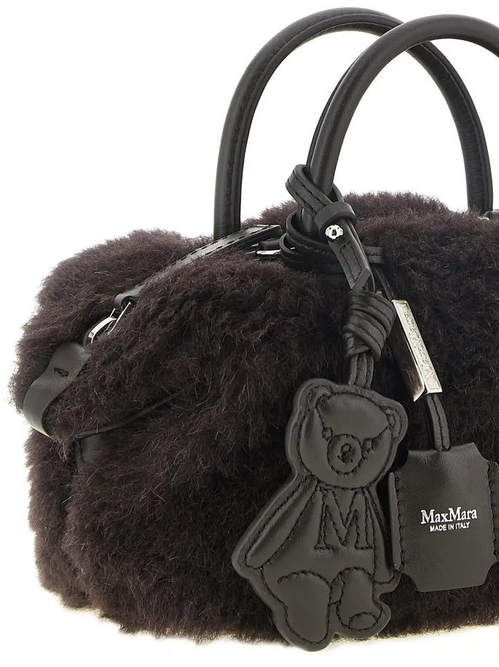 Max Mara Brown Alpaca Leather Handbag