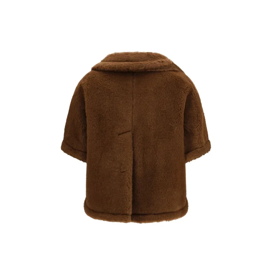 Max Mara Brown Alpaca Vicugna Pacos Coat