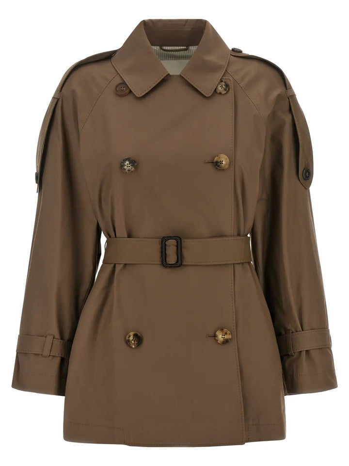 Max Mara Brown Cotton Coat