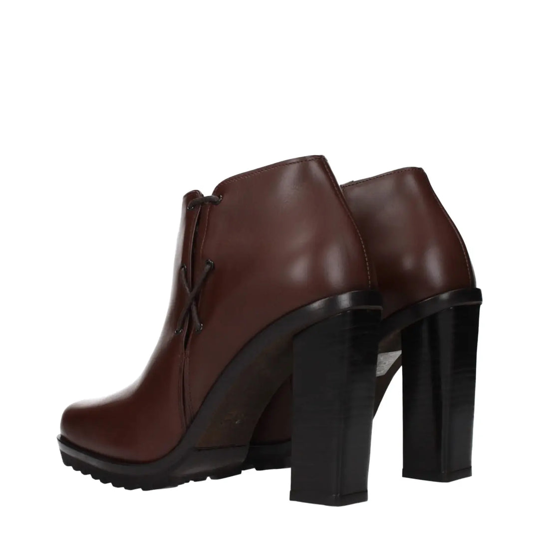 Women’s Max Mara Brown Leather Ankle Boots