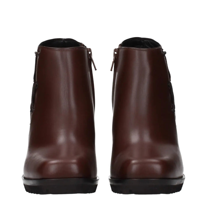 Women’s Max Mara Brown Leather Ankle Boots