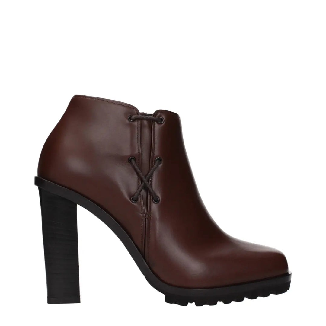 Women’s Max Mara Brown Leather Ankle Boots