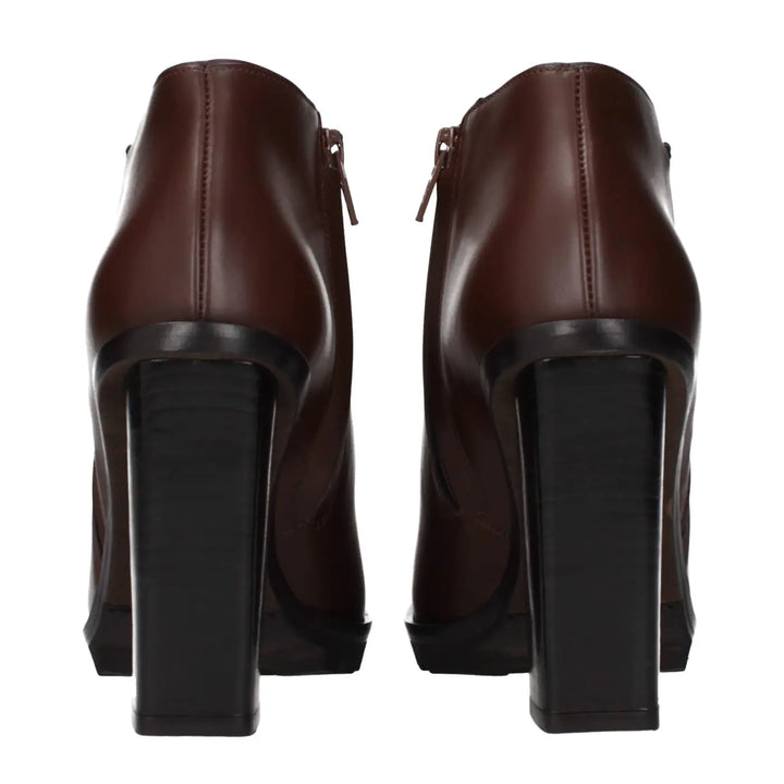 Women’s Max Mara Brown Leather Ankle Boots