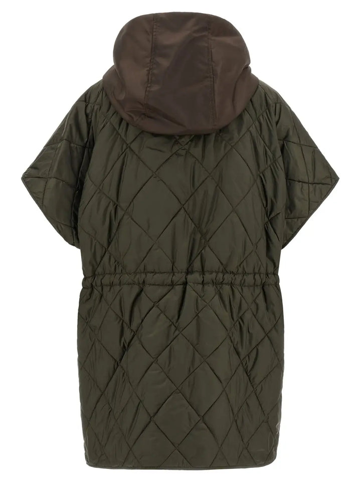 Max Mara Brown Polyamide Sleeveless Jacket