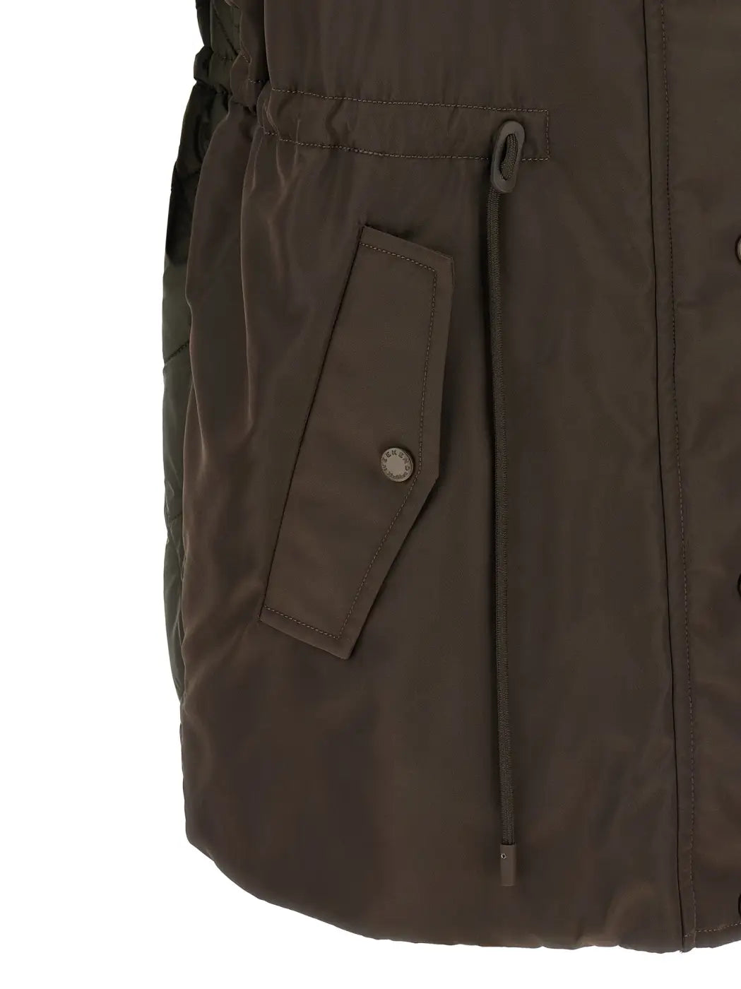 Max Mara Brown Polyamide Sleeveless Jacket