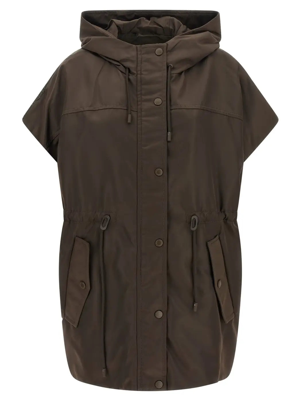 Max Mara Brown Polyamide Sleeveless Jacket