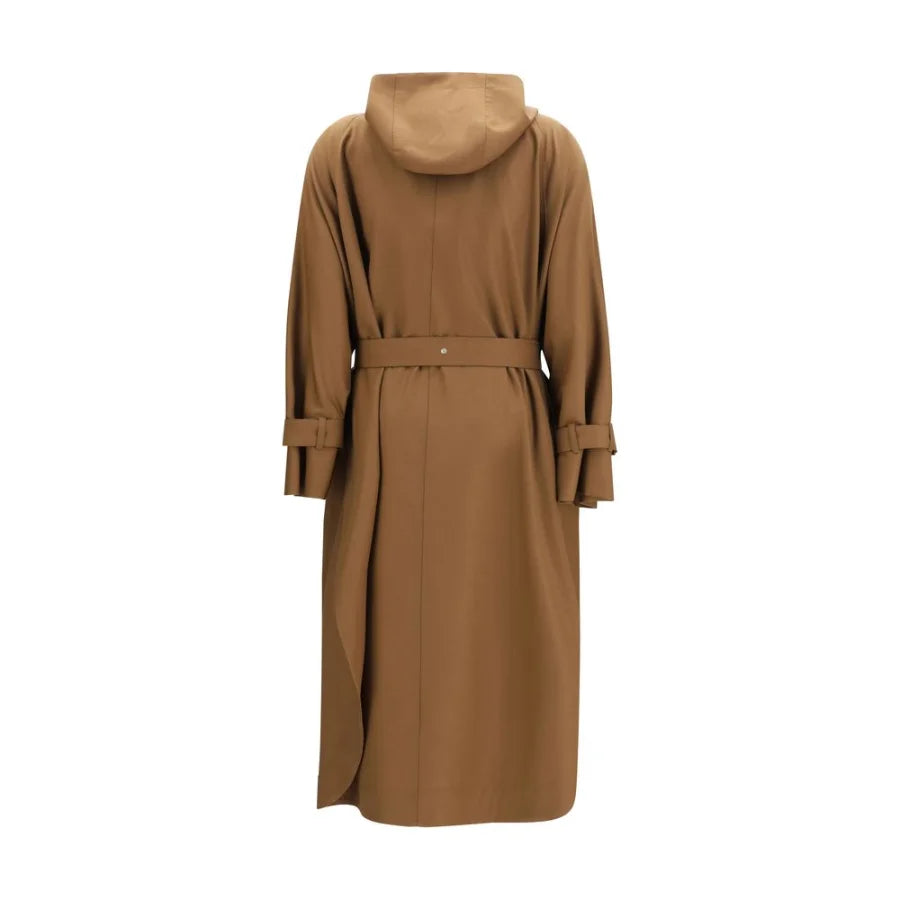 Max Mara Brown Polyester Coat