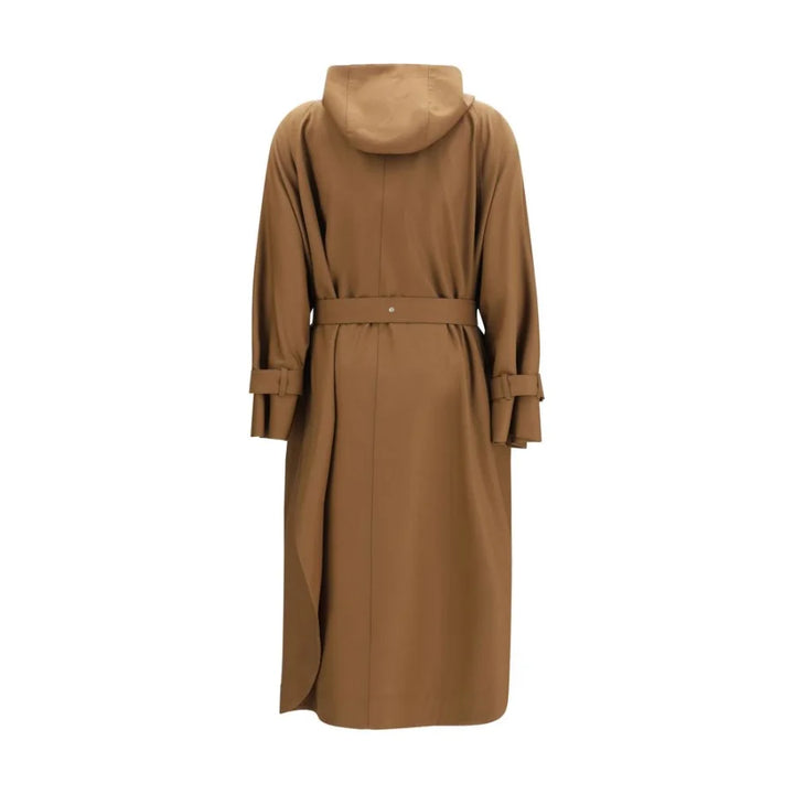 Max Mara Brown Polyester Coat