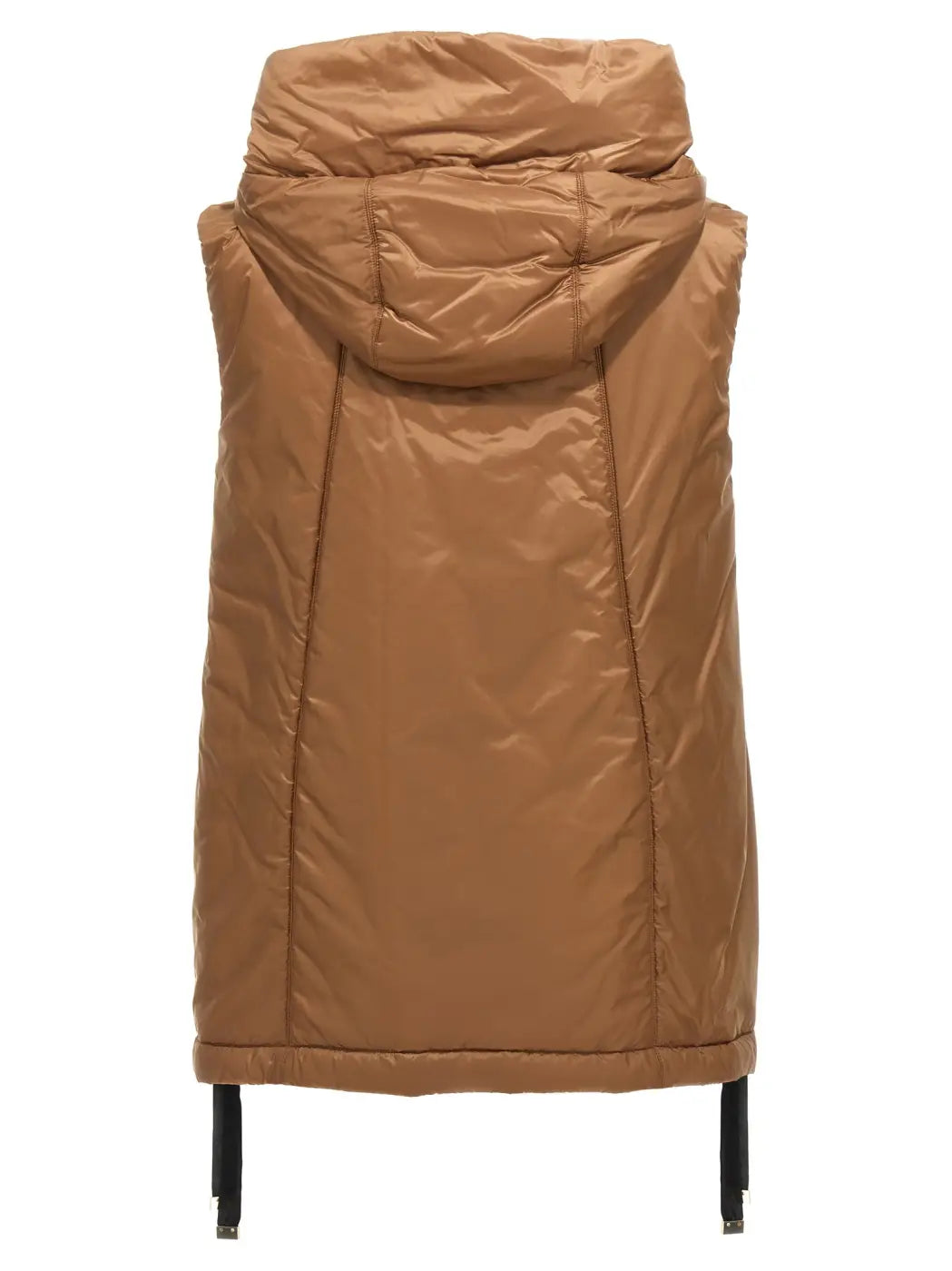 Max Mara Brown Polyester Sleeveless Jacket