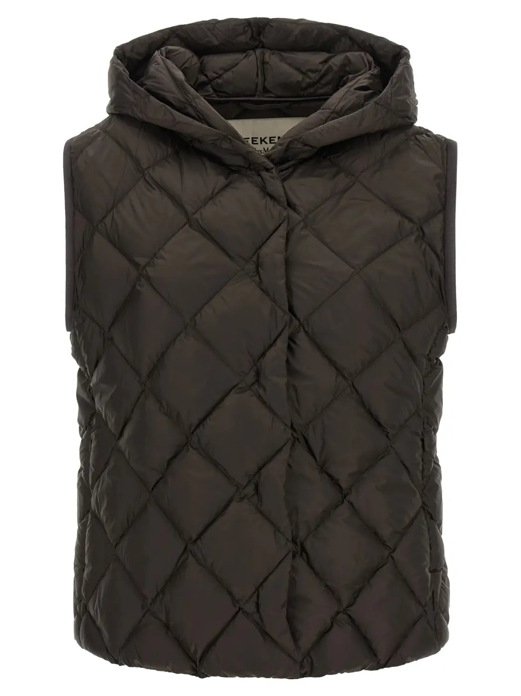 Max Mara Brown Polyester Sleeveless Jacket