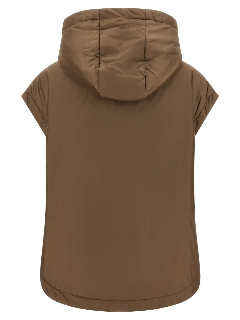 Max Mara Brown Polyester Sleeveless Jacket