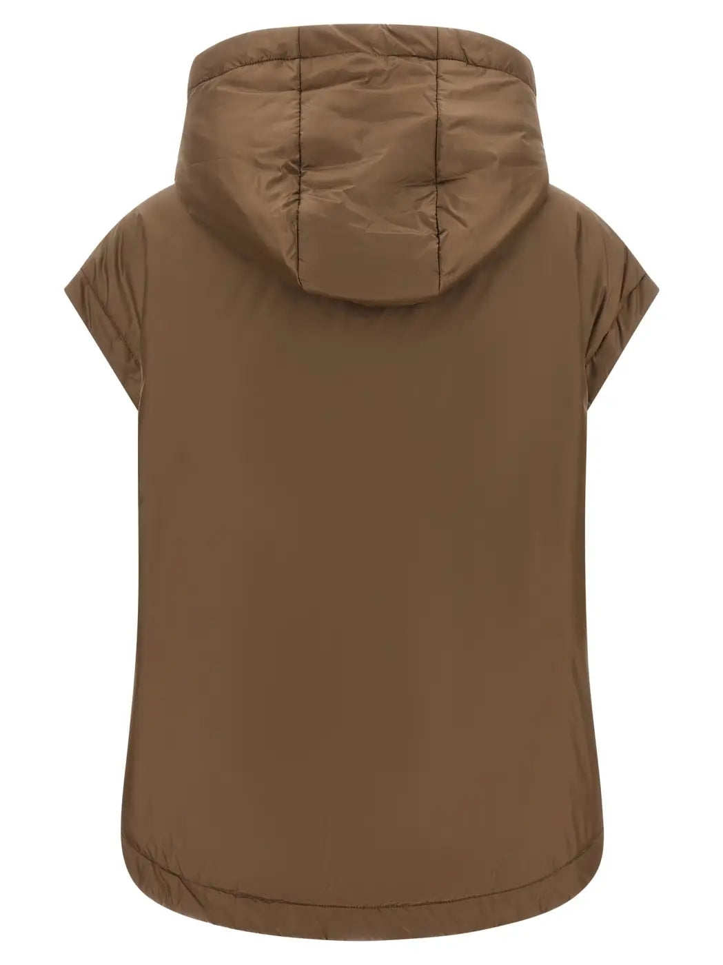Max Mara Brown Polyester Sleeveless Jacket