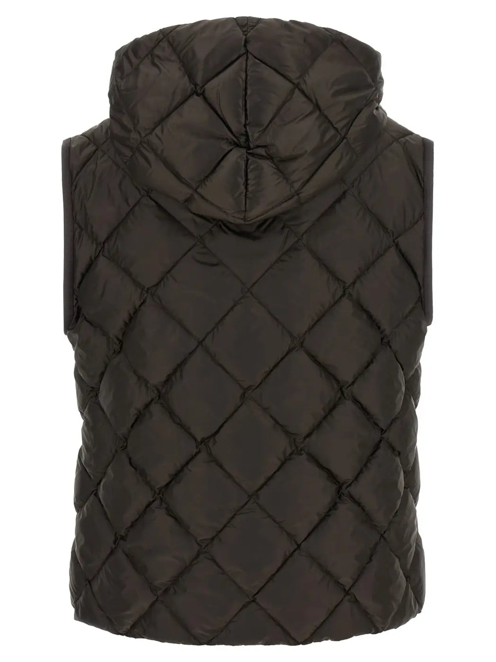 Max Mara Brown Polyester Sleeveless Jacket