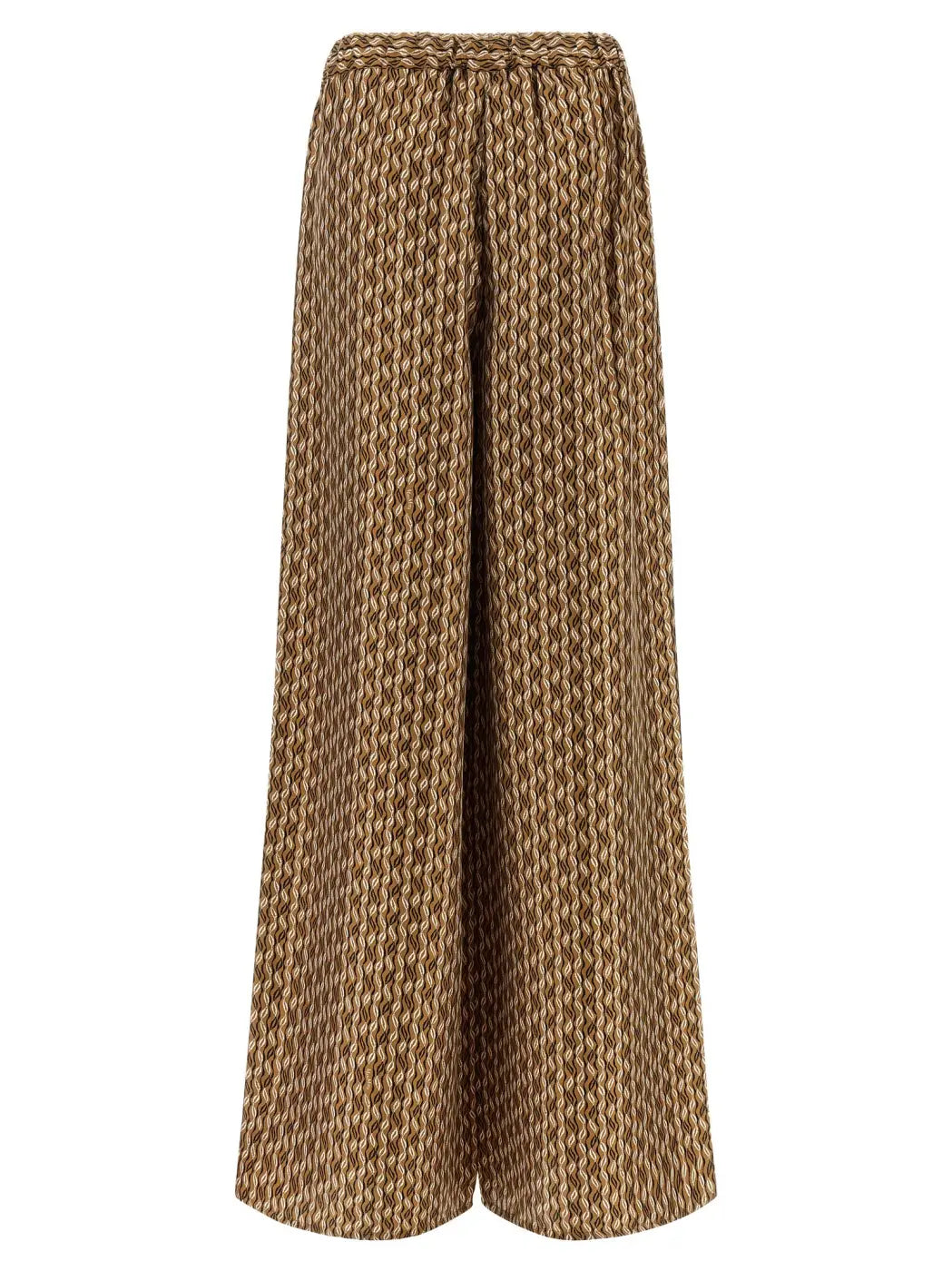 Max Mara Brown Silk Casual Pants