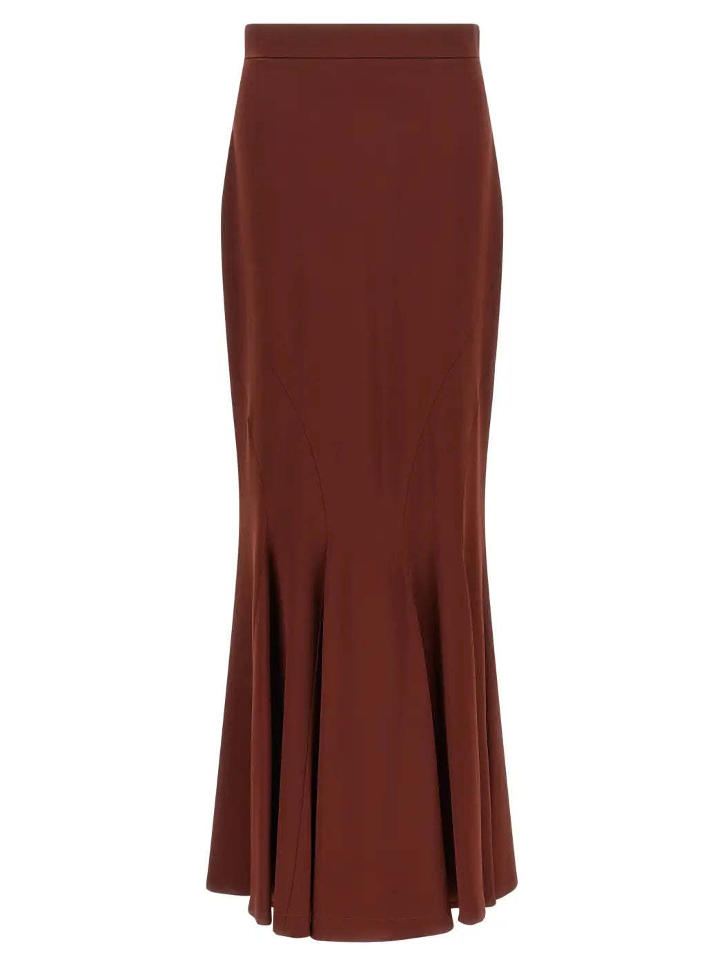 Max Mara Brown Silk Mini Skirt