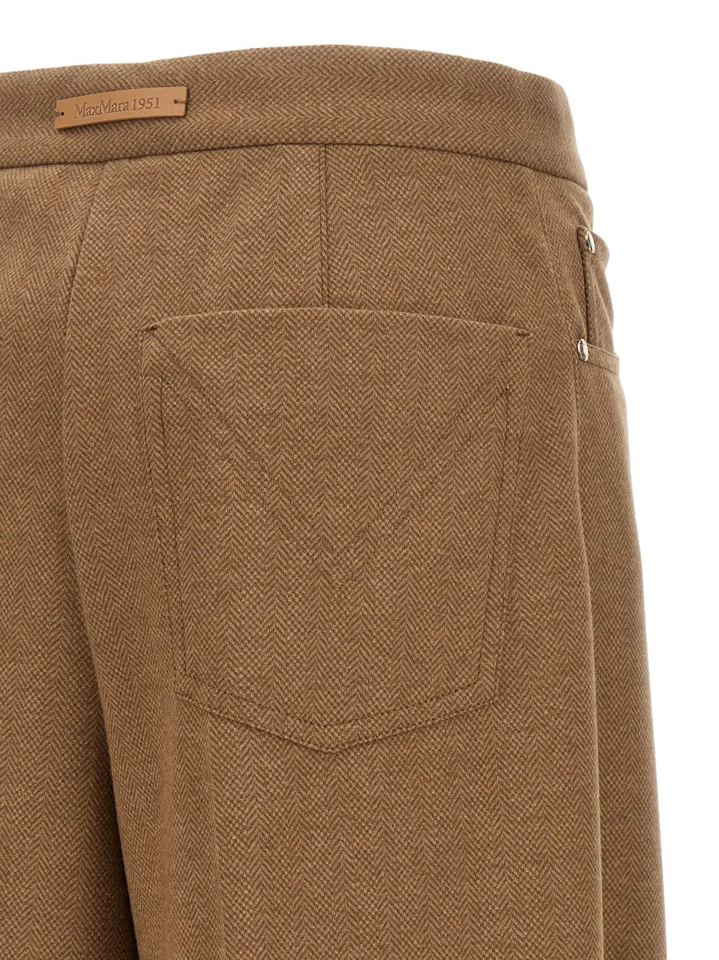 Max Mara Brown Triacetate Casual Pants