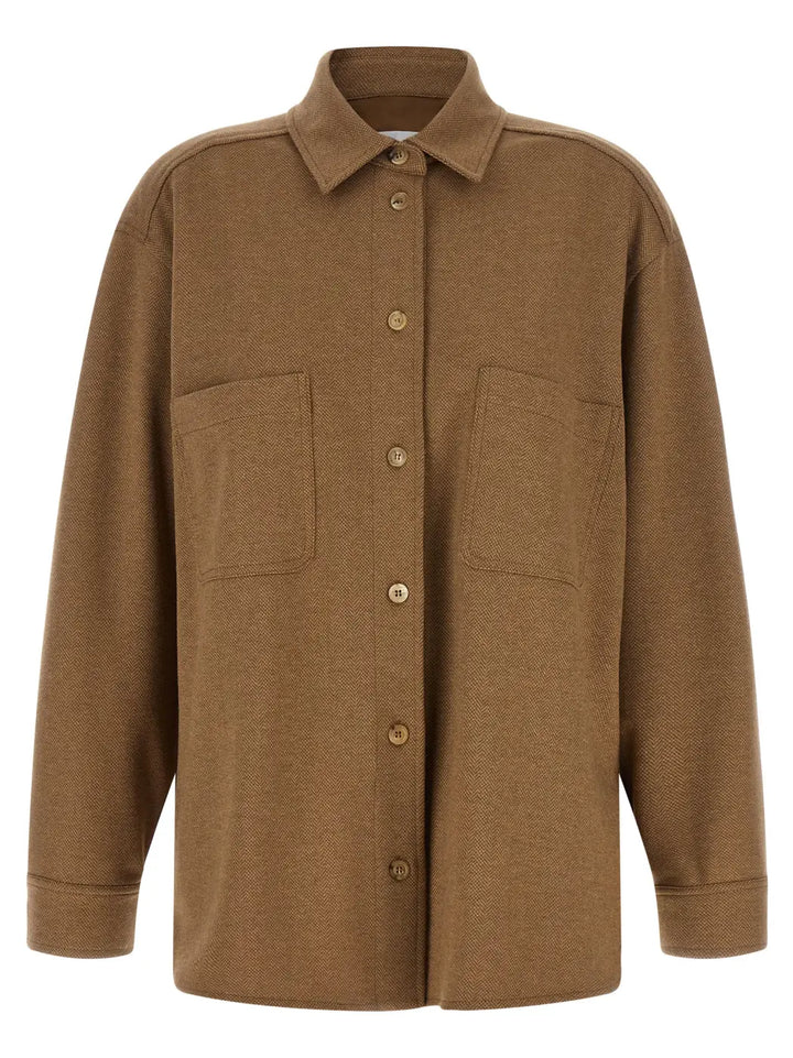 Max Mara Brown Triacetate Shell Jacket
