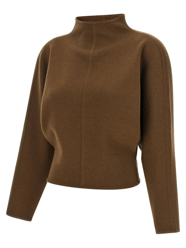 Max Mara Brown Virgin Wool Cardigan