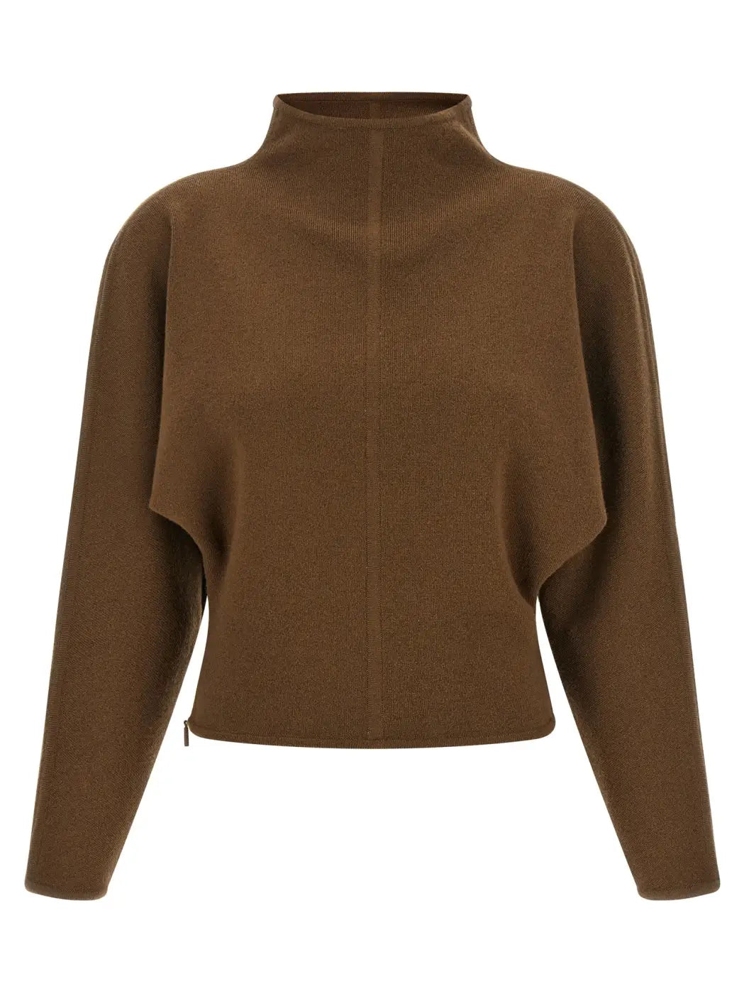 Max Mara Brown Virgin Wool Cardigan