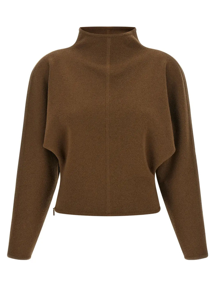 Max Mara Brown Virgin Wool Cardigan