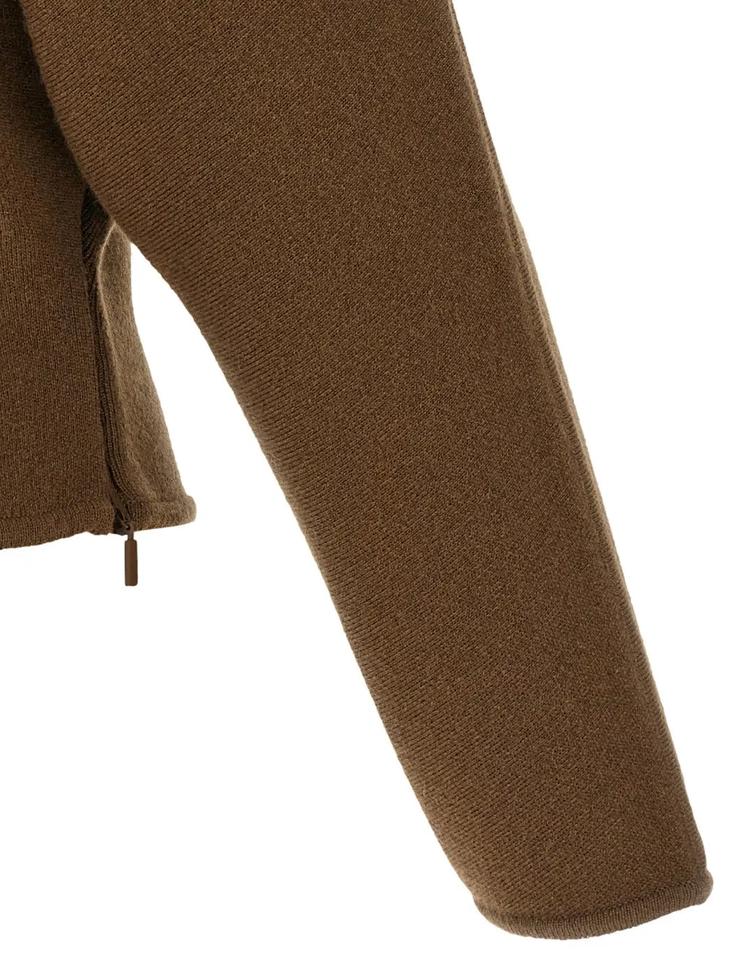 Max Mara Brown Virgin Wool Cardigan