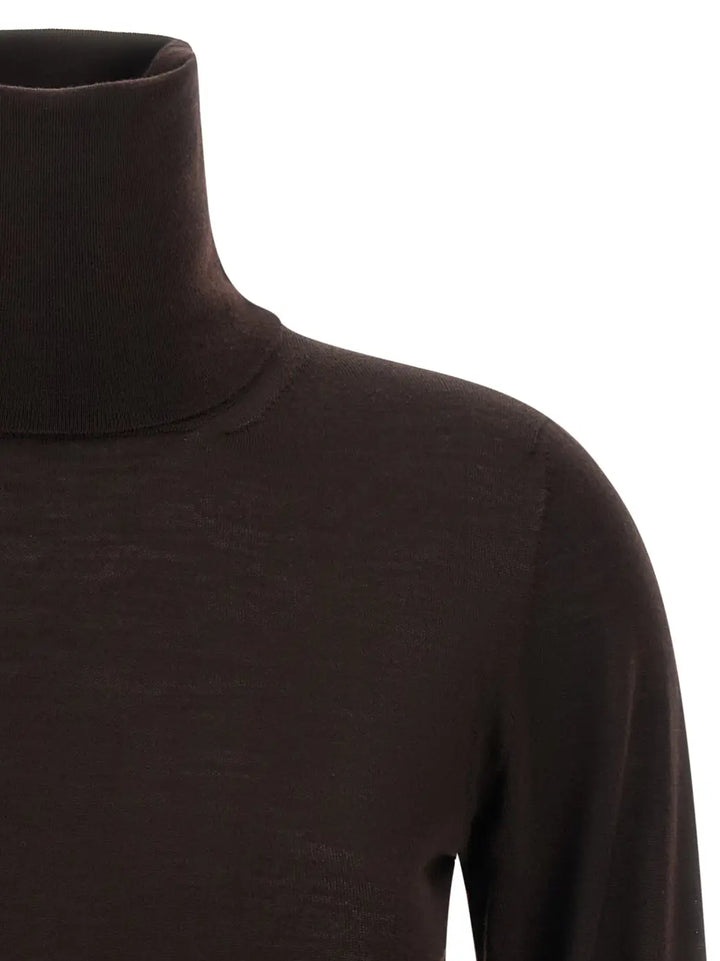 Max Mara Brown Virgin Wool Cardigan