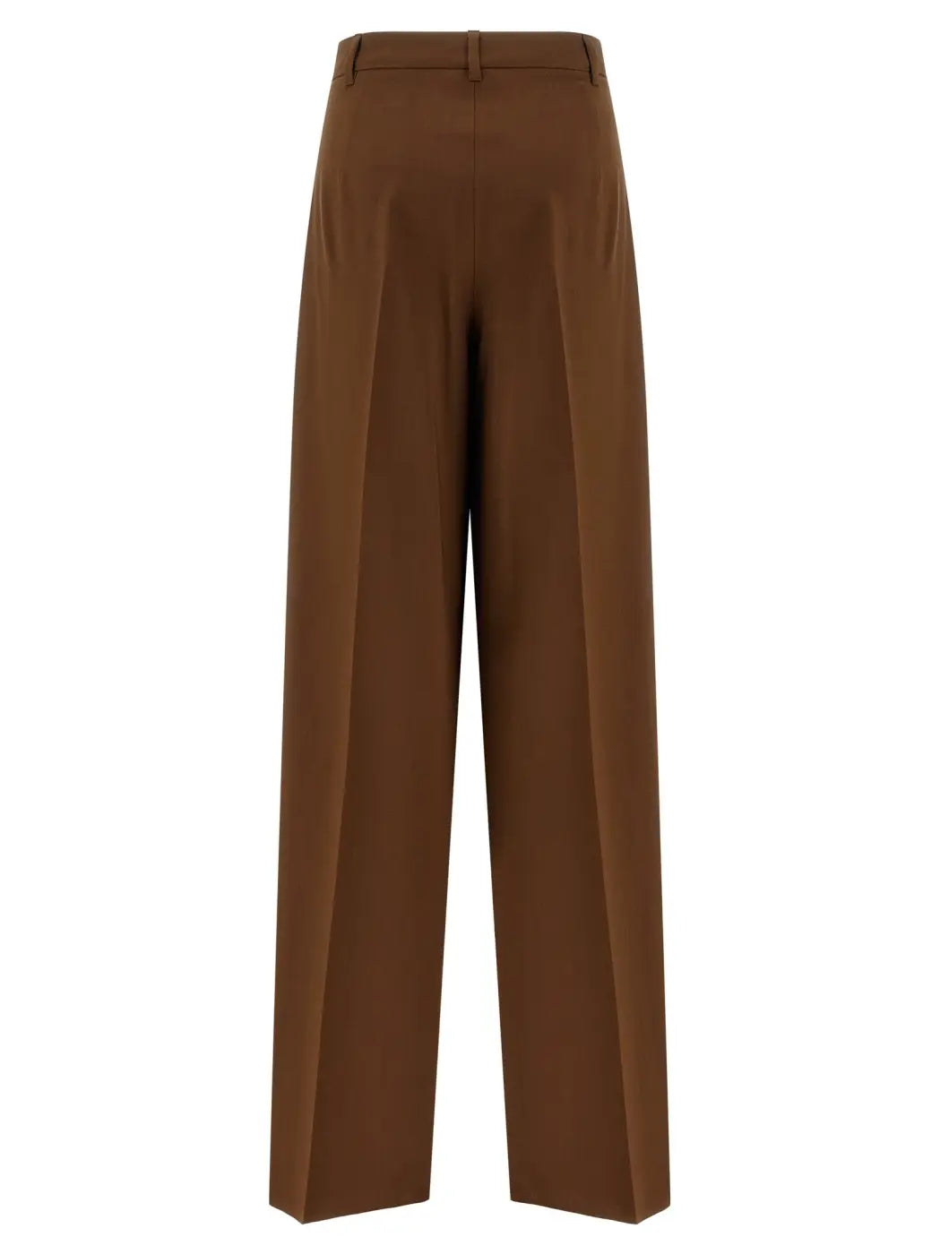 Max Mara Brown Virgin Wool Casual Pants