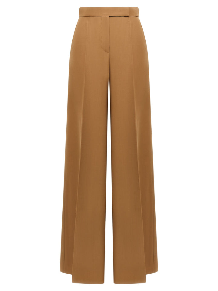 Max Mara Brown Virgin Wool Casual Pants