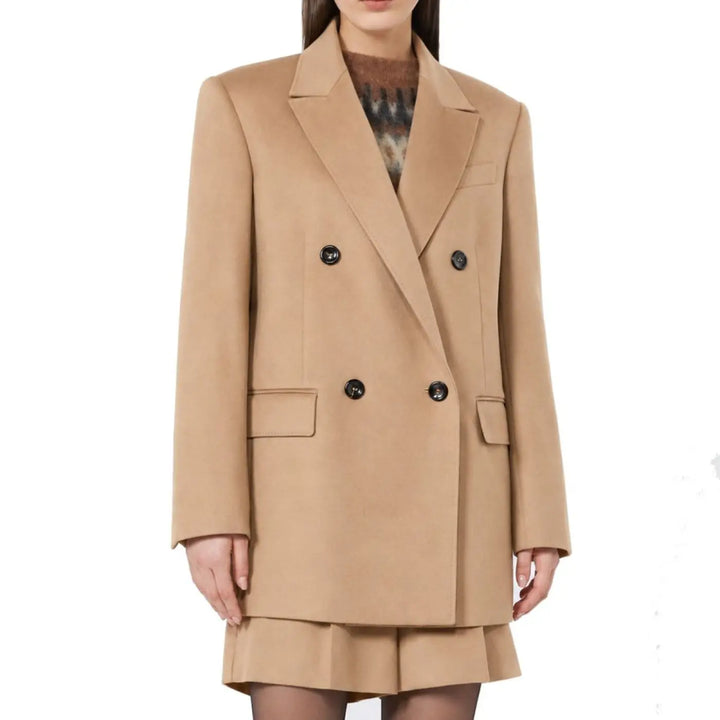 Max Mara Brown Virgin Wool Coat