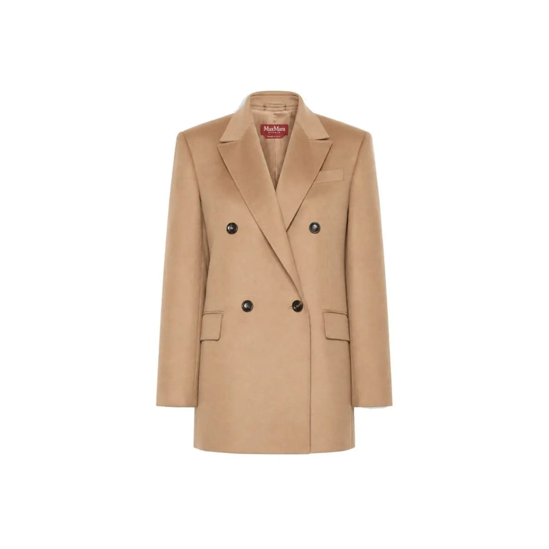 Max Mara Brown Virgin Wool Coat