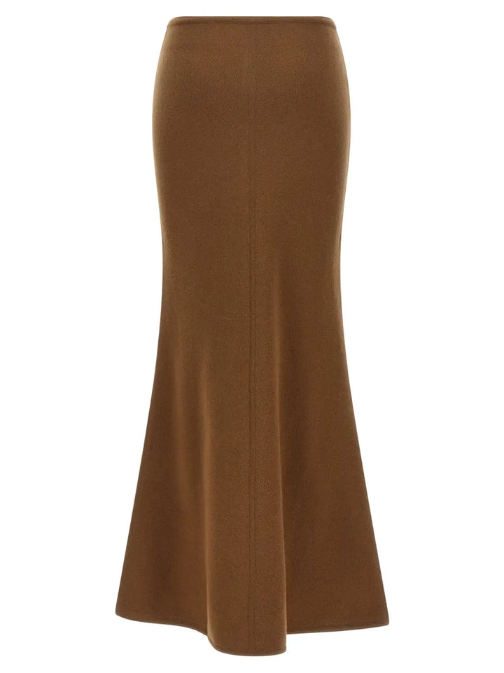 Max Mara Brown Virgin Wool Mini Skirt