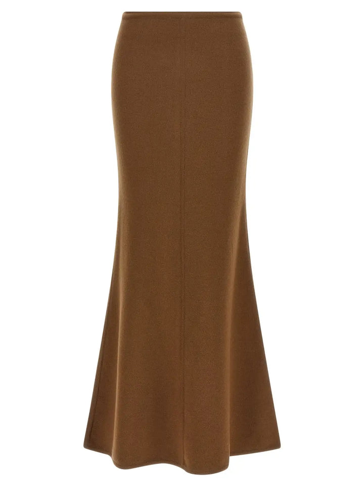 Max Mara Brown Virgin Wool Mini Skirt
