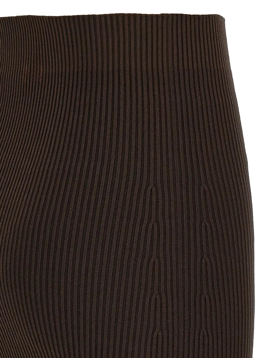 Max Mara Brown Viscose Mini Skirt
