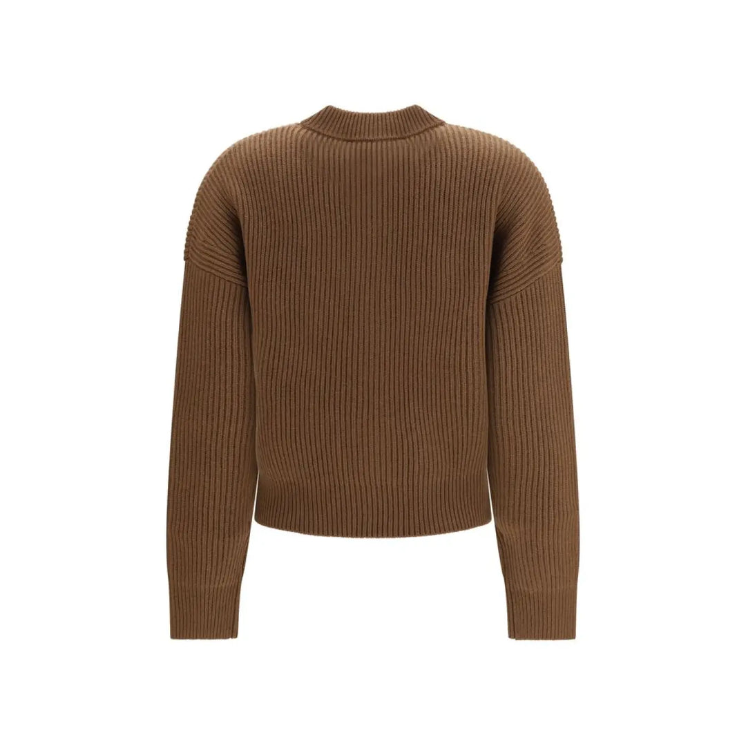 Max Mara Brown Wool Oves Aries Cardigan