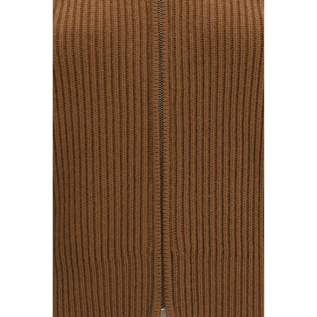 Max Mara Brown Wool Oves Aries Cardigan