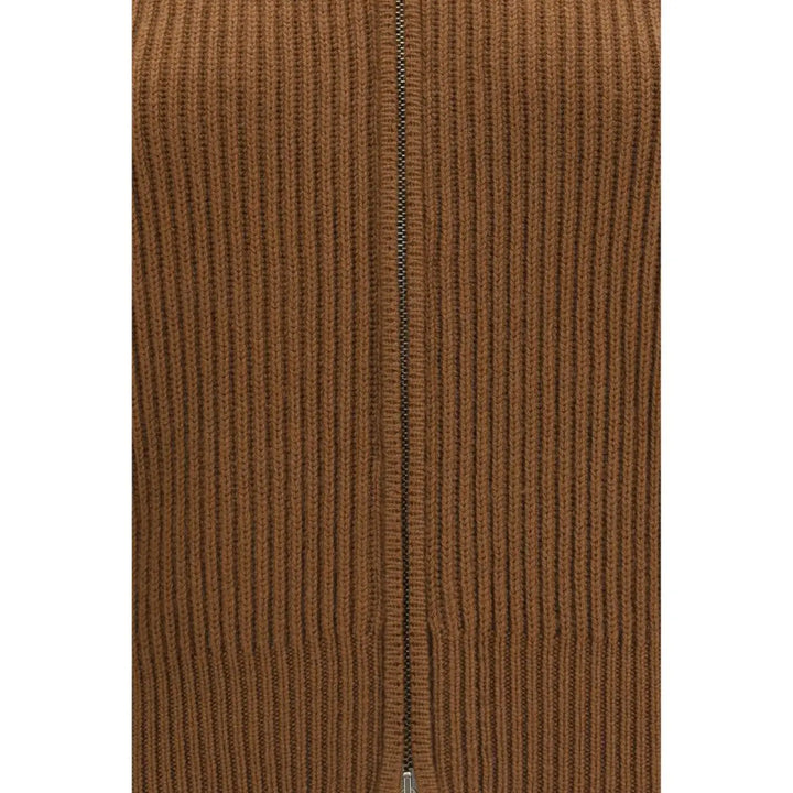 Max Mara Brown Wool Oves Aries Cardigan