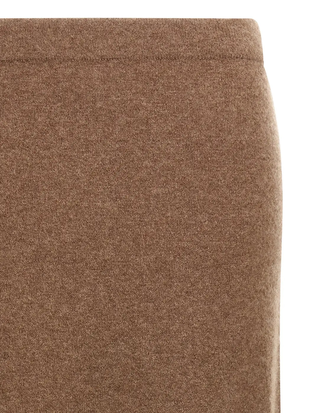 Max Mara Gray Cashmere Midi Skirt