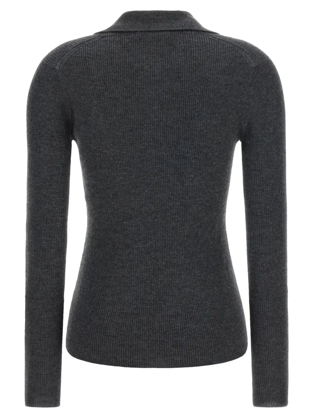 Max Mara Gray Cashmere Polo Shirt